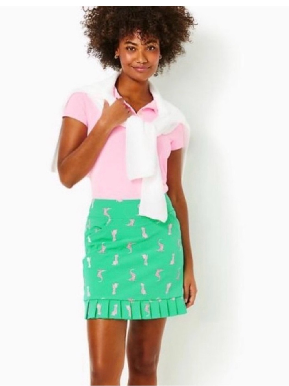 NWOT Lilly Pulitzer Monica Golf Skort in Par Tee Animals!